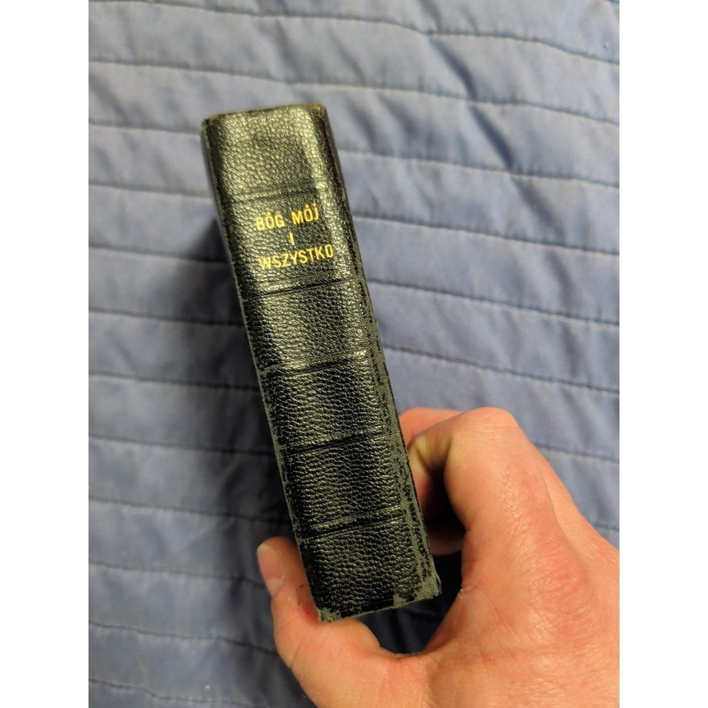 1953 Polish Catholic Prayer Book BÓG MÓJ I WSZYSTKO Pulaski WI - Repair Needed - Picture 5 of 6